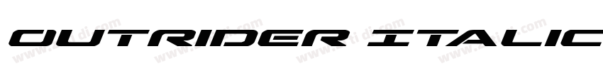 Outrider Italic Ital字体转换